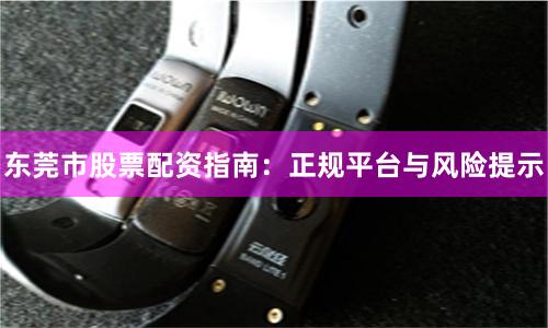东莞市股票配资指南：正规平台与风险提示